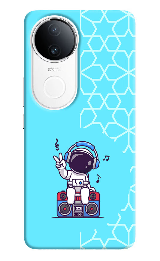 Cute Astronaut Chilling Vivo T4R 5G Hard Case Back Cover by Casekaro