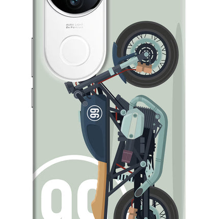 Classic Cafe Racer 99 Vivo T4R 5G Hard Case Back Cover by Casekaro