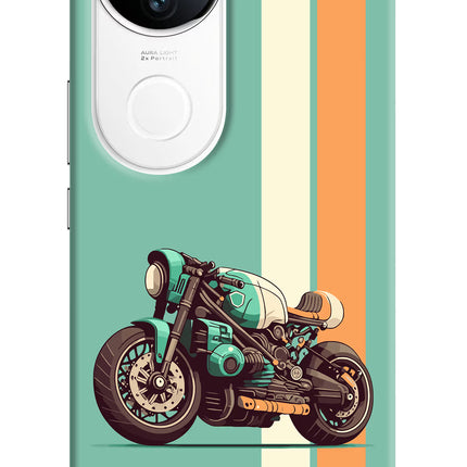 Striped Moto Drift Vivo T4R 5G Hard Case Back Cover by Casekaro