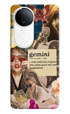 Gemini Zodiac Vivo T4R 5G Hard Case Back Cover by Casekaro