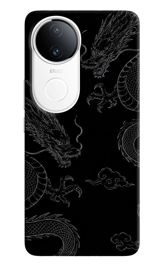 Twin Dragons Vivo T4R 5G Hard Case Back Cover by Casekaro