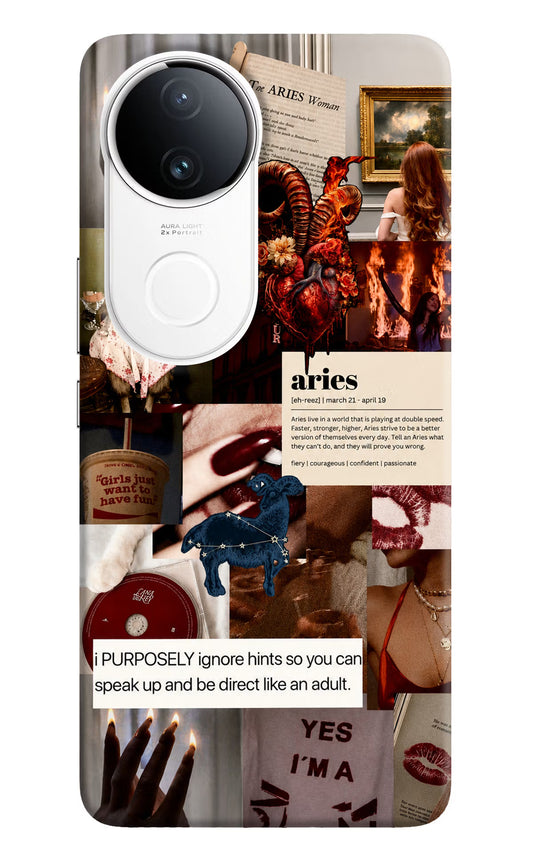 Zodiac Aries Vivo T4R 5G Hard Case Back Cover by Casekaro