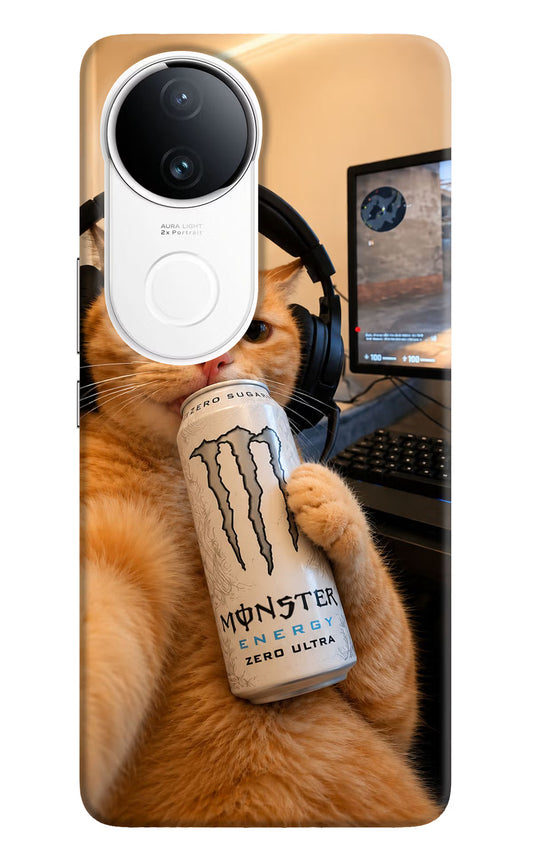 Gamer Cat Energy Vivo T4R 5G Hard Case Back Cover by Casekaro