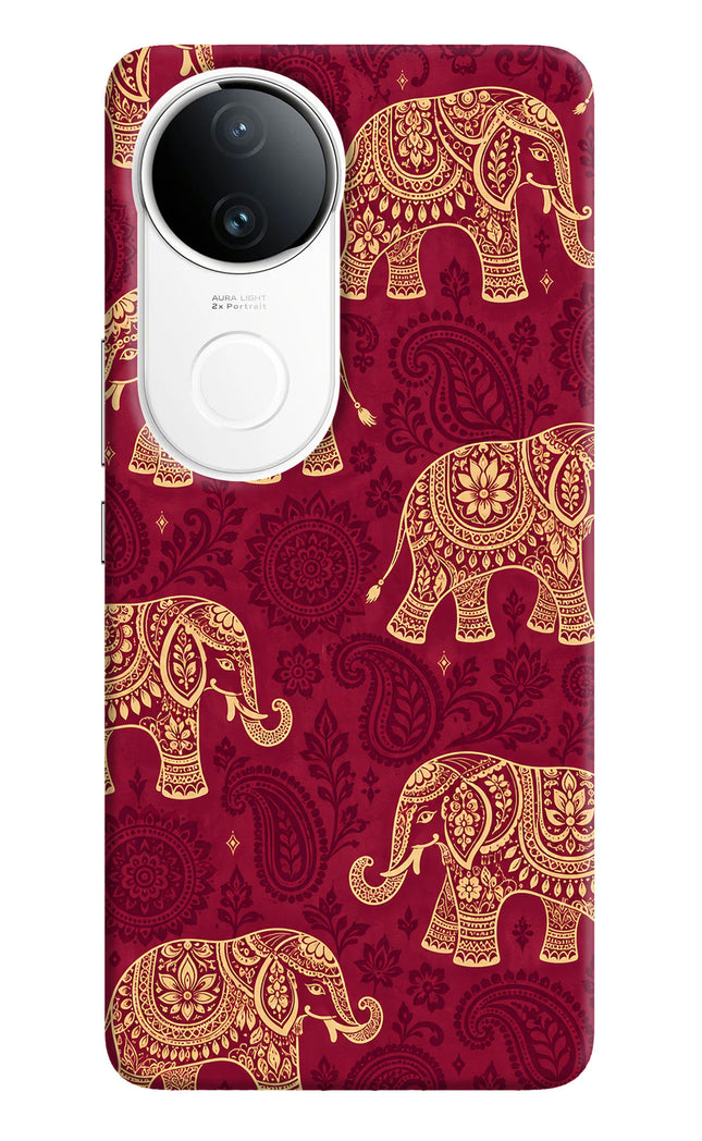 Maroon Elephant Vivo T4R 5G Hard Case Back Cover by Casekaro