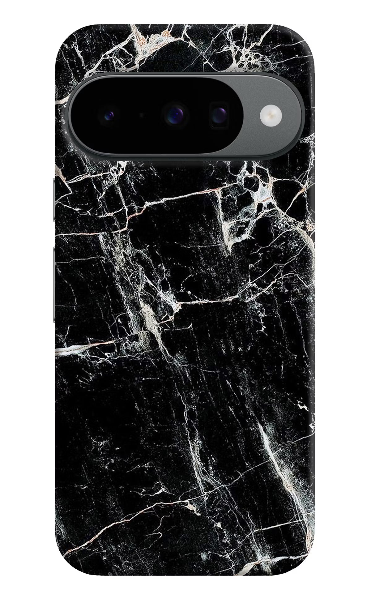 Black Marble Texture Google Pixel 10 Hard Case Back Cover by Casekaro