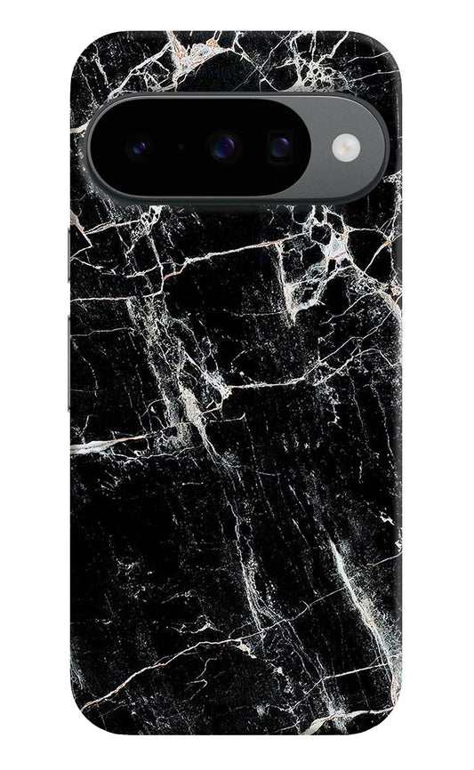 Black Marble Texture Google Pixel 10 Hard Case Back Cover by Casekaro