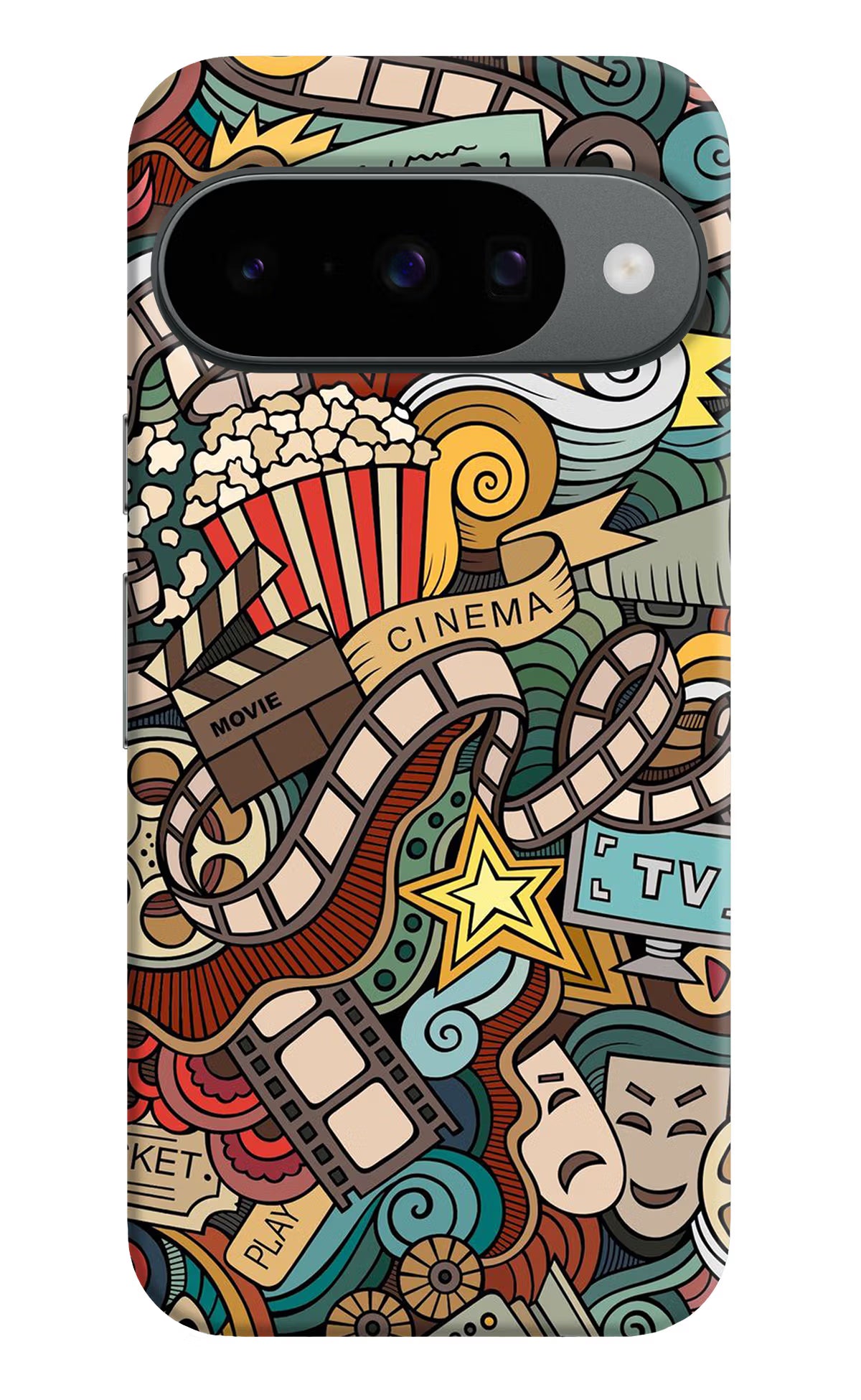 Cinema Abstract Google Pixel 10 Hard Case Back Cover by Casekaro