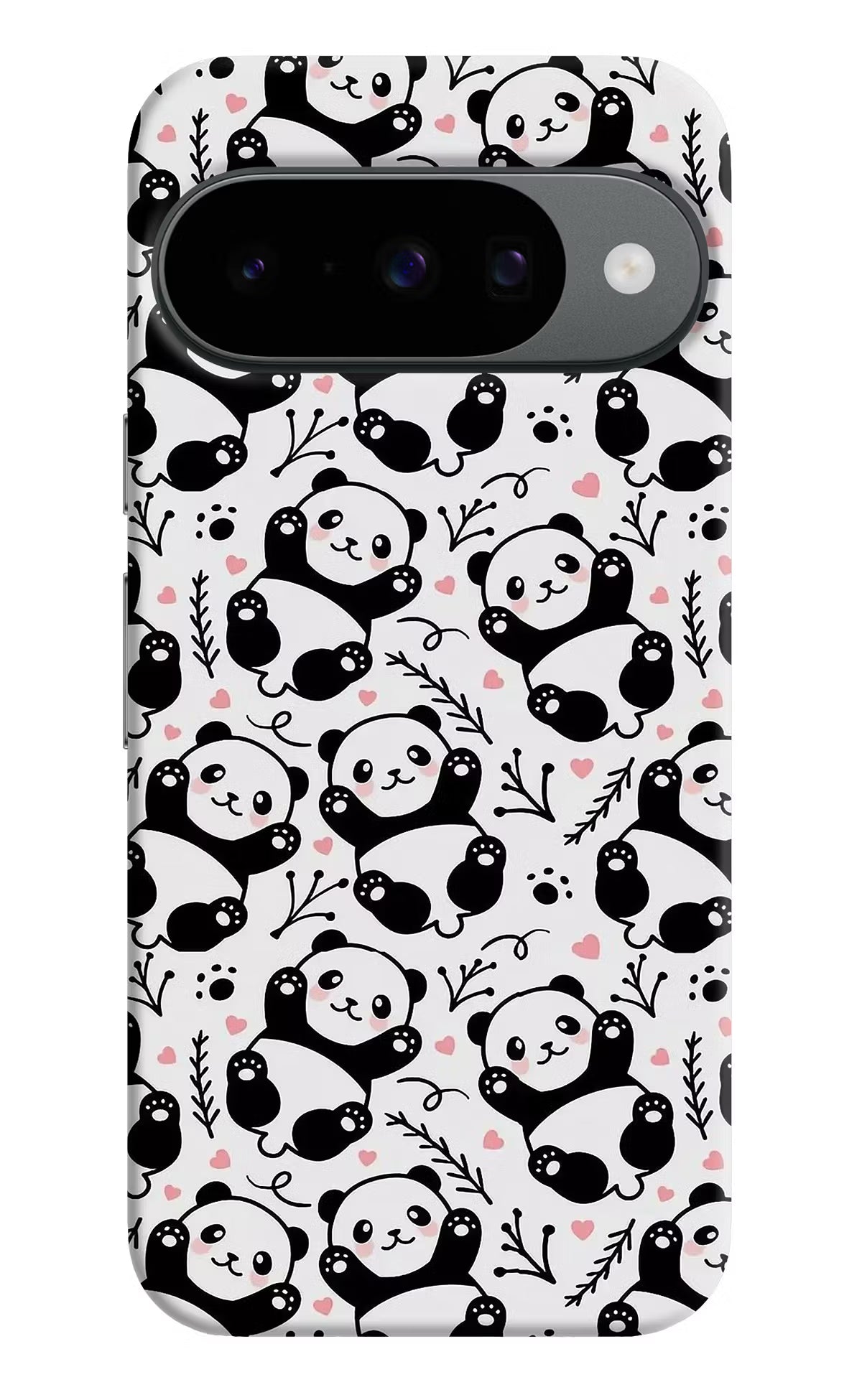 Cute Panda Google Pixel 10 Hard Case Back Cover by Casekaro