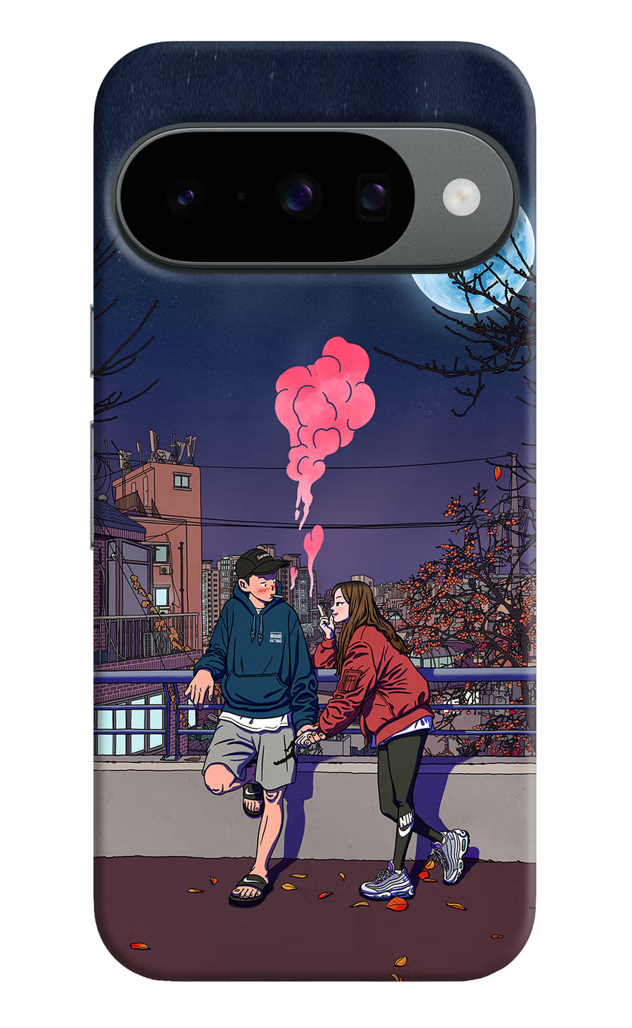 Chilling Couple Google Pixel 10 Back Cover, Hard case