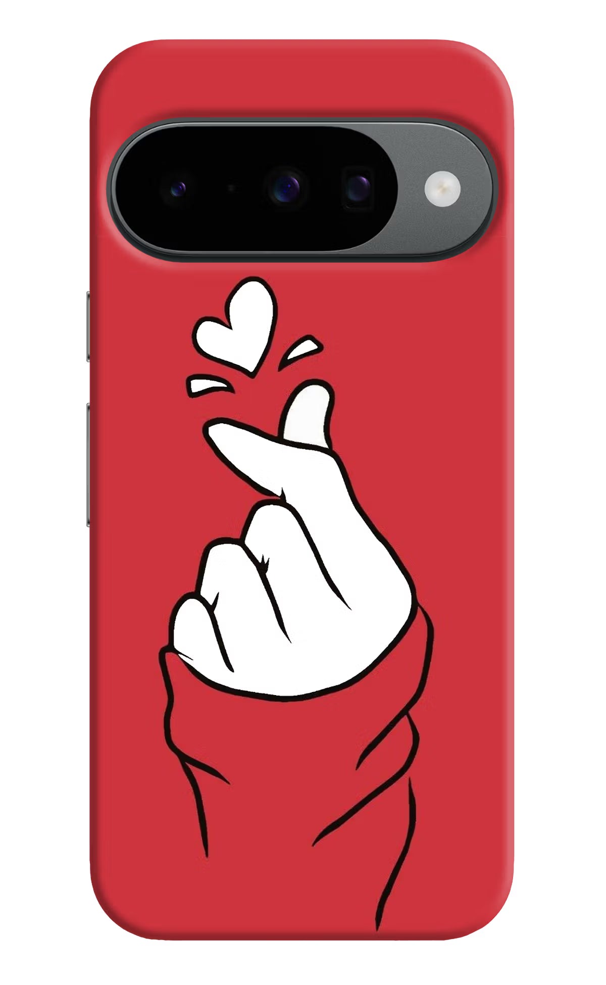 Korean Love Sign Google Pixel 10 Hard Case Back Cover by Casekaro
