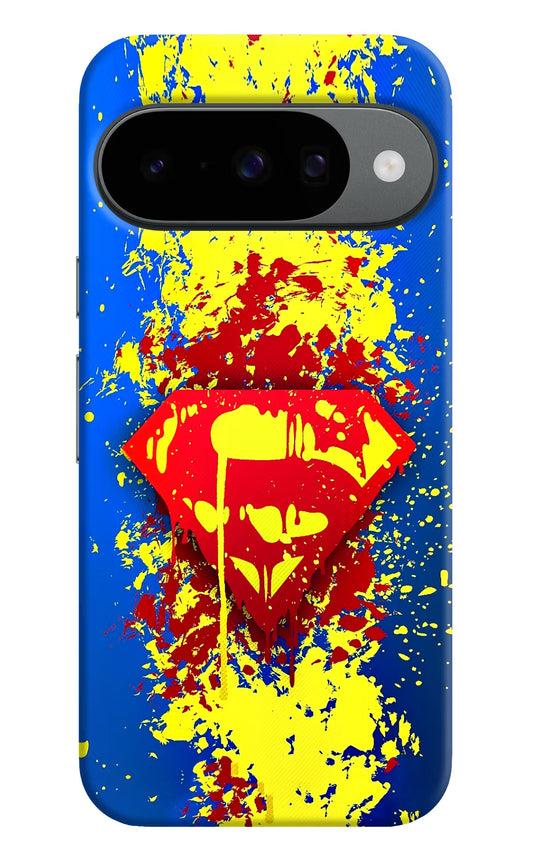 Superman logo Google Pixel 10 Hard Case Back Cover by Casekaro