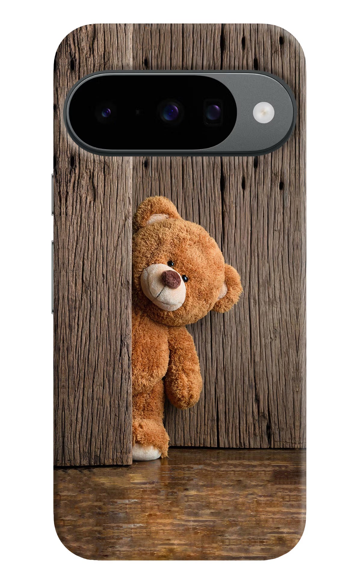 Teddy Wooden Google Pixel 10 Hard Case Back Cover by Casekaro