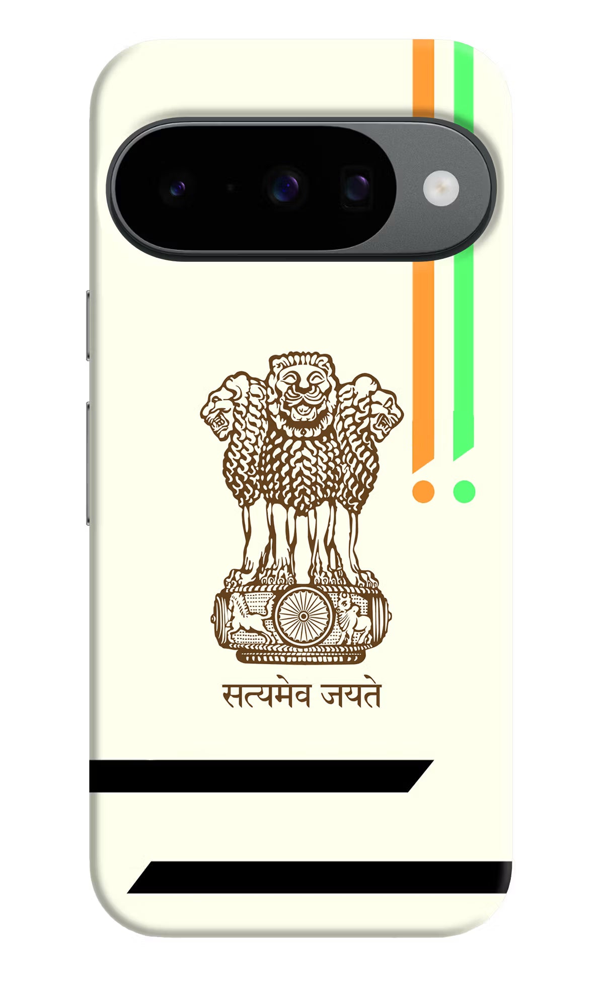 Satyamev Jayate Brown Logo Google Pixel 10 Hard Case Back Cover by Casekaro