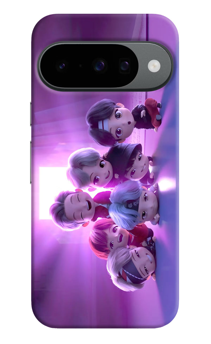 BTS Chibi Google Pixel 10 Back Cover, Hard case
