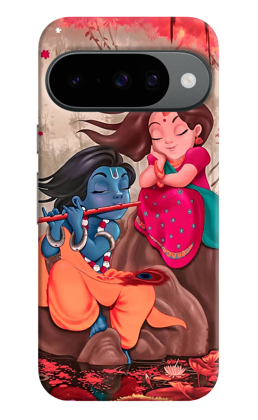 Radhe Krishna Google Pixel 10 Back Cover, Hard case