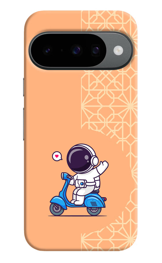 Cute Astronaut Riding Google Pixel 10 Hard Case Back Cover by Casekaro