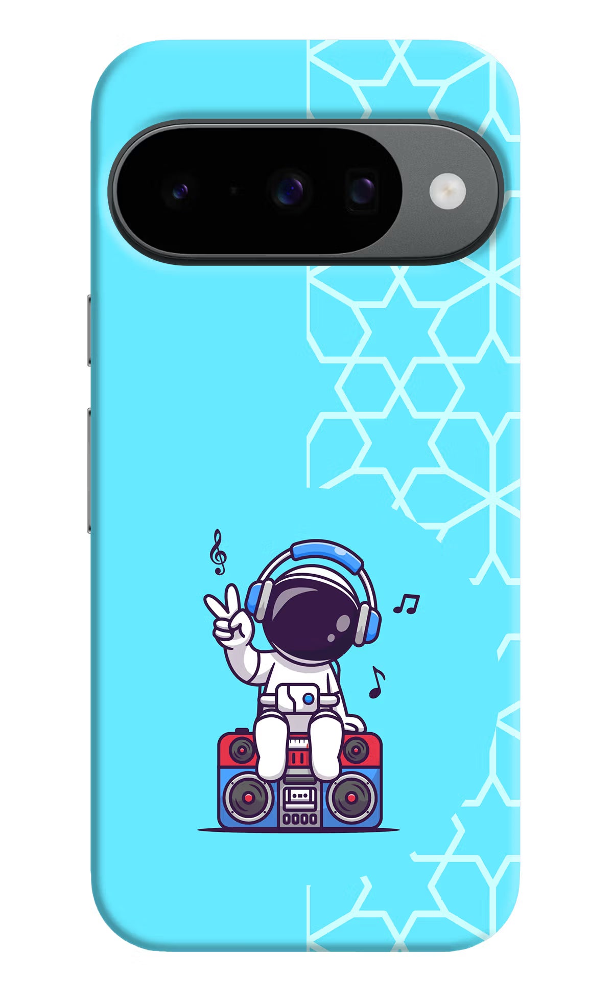 Cute Astronaut Chilling Google Pixel 10 Hard Case Back Cover by Casekaro