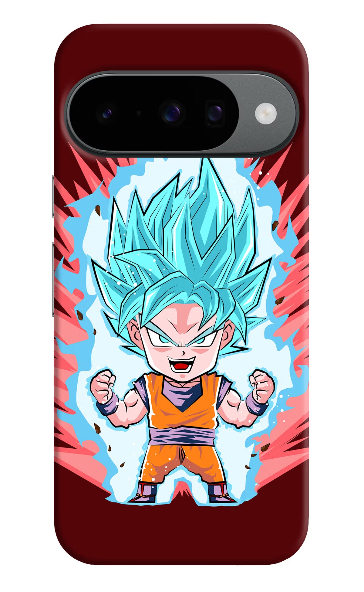 Goku Little Google Pixel 10 Hard Case Back Cover by Casekaro