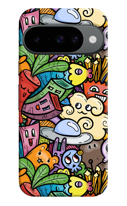 Veggie Doodle Google Pixel 10 Hard Case Back Cover by Casekaro
