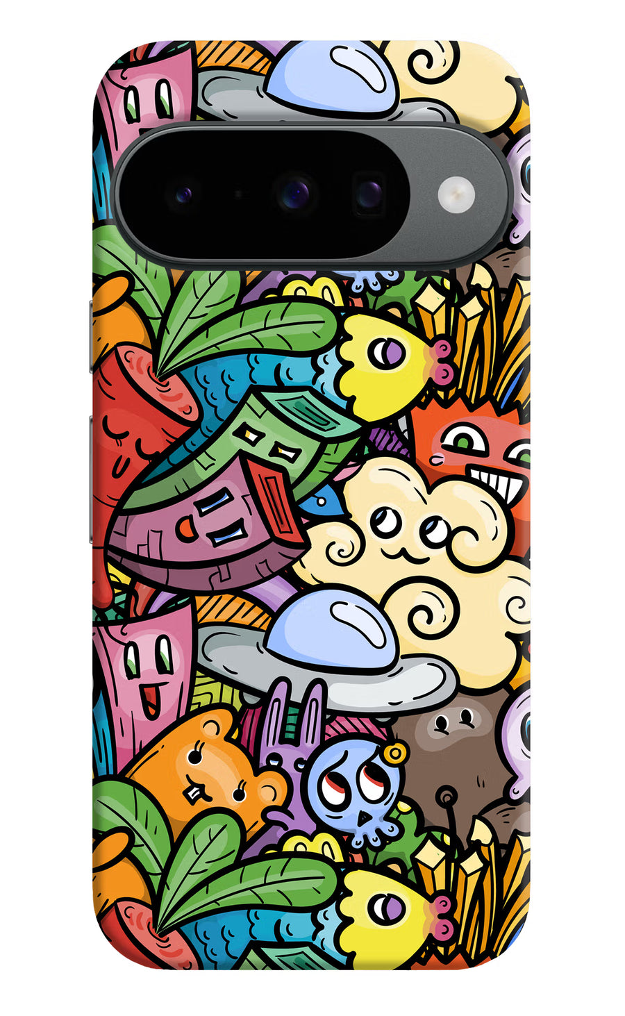 Veggie Doodle Google Pixel 10 Back Cover, Hard case