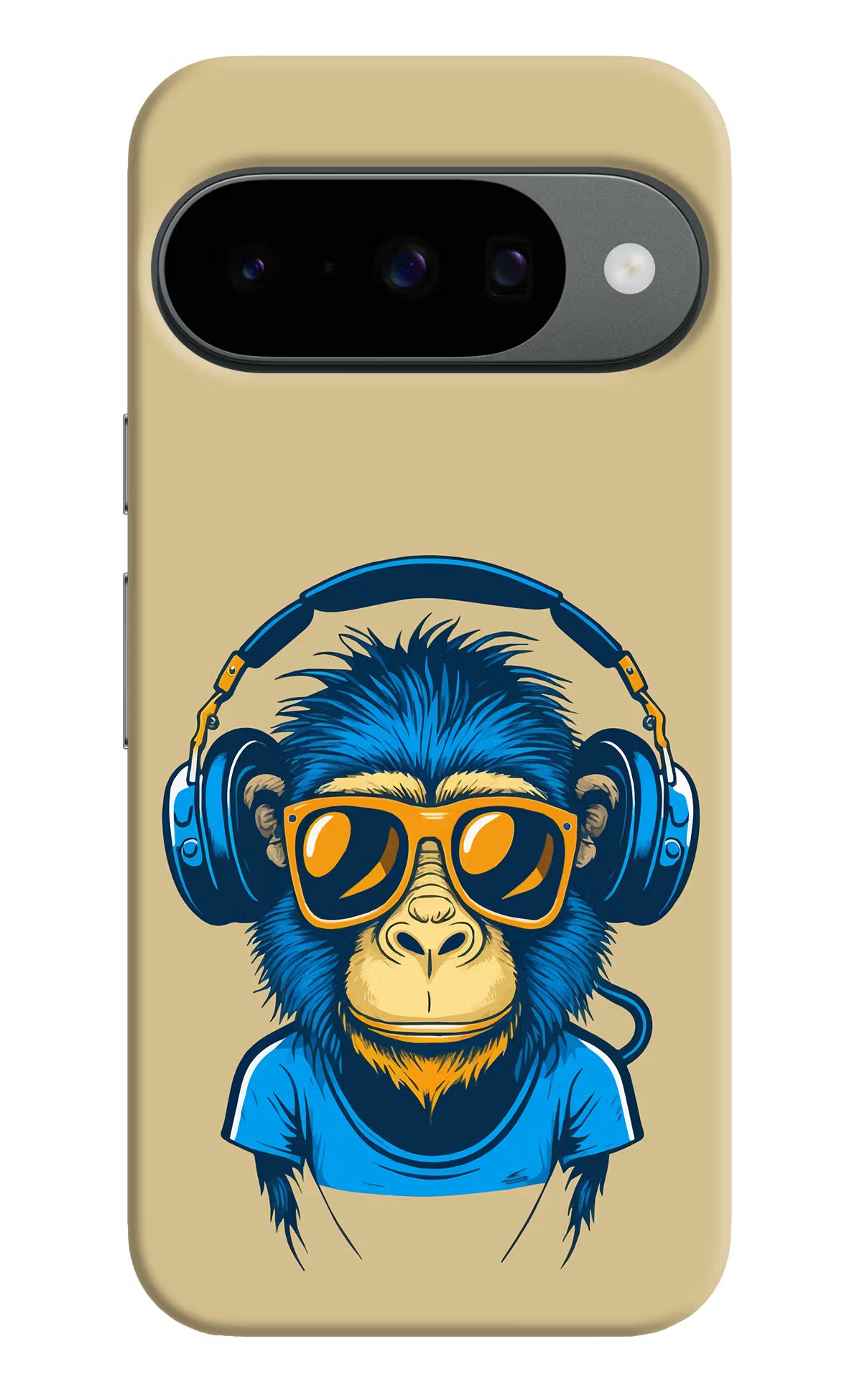 Monkey Headphone Google Pixel 10 Hard Case Back Cover by Casekaro