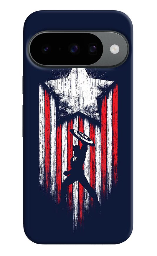 Captain America Marvel Art Google Pixel 10 Hard Case Back Cover by Casekaro