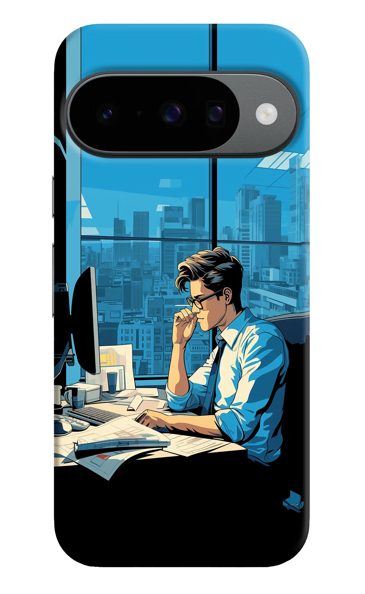 Focused Hustler (AI Generated) Google Pixel 10 Hard Case Back Cover by Casekaro