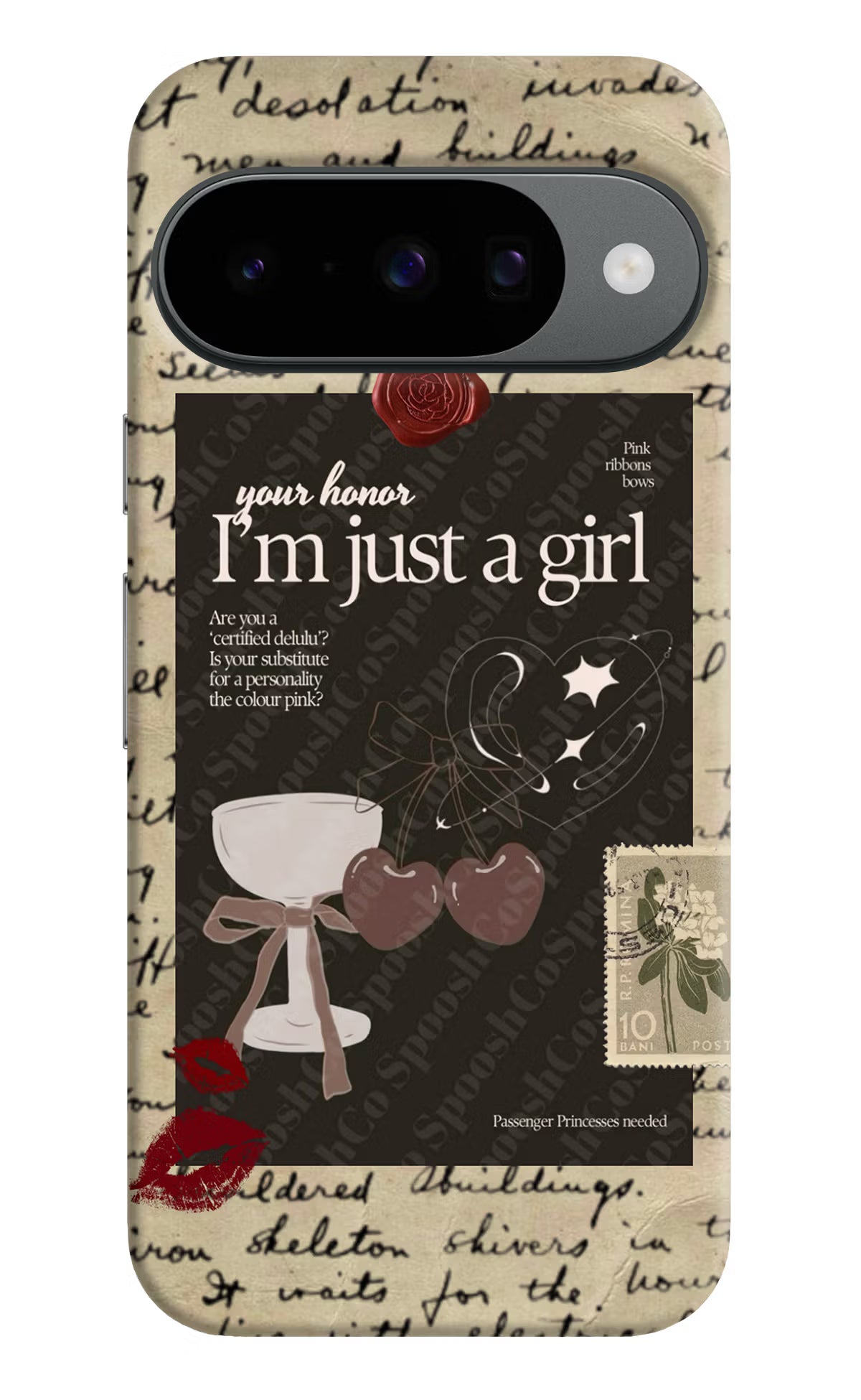 I am just a girl Google Pixel 10 Hard Case Back Cover by Casekaro