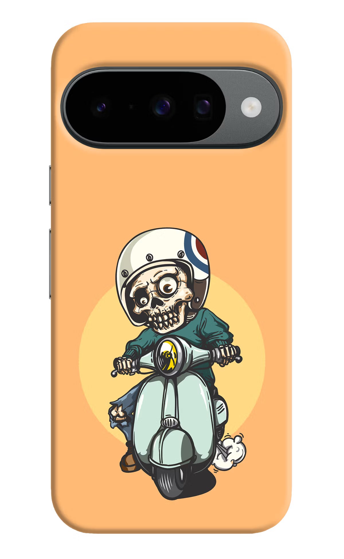 Undead Biker Google Pixel 10 Hard Case Back Cover by Casekaro