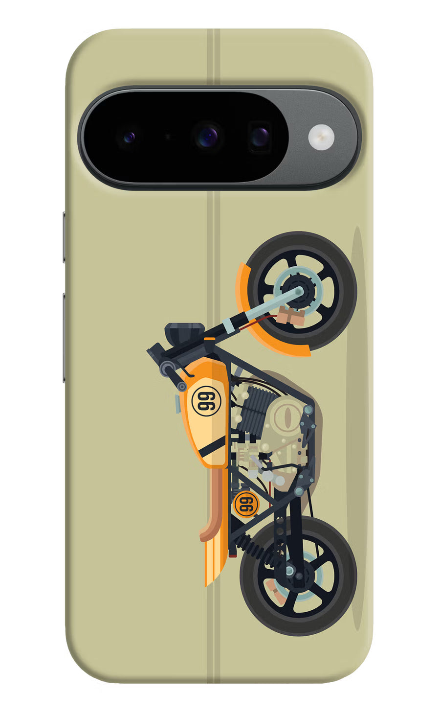 Vertical Speedster Google Pixel 10 Back Cover, Hard case