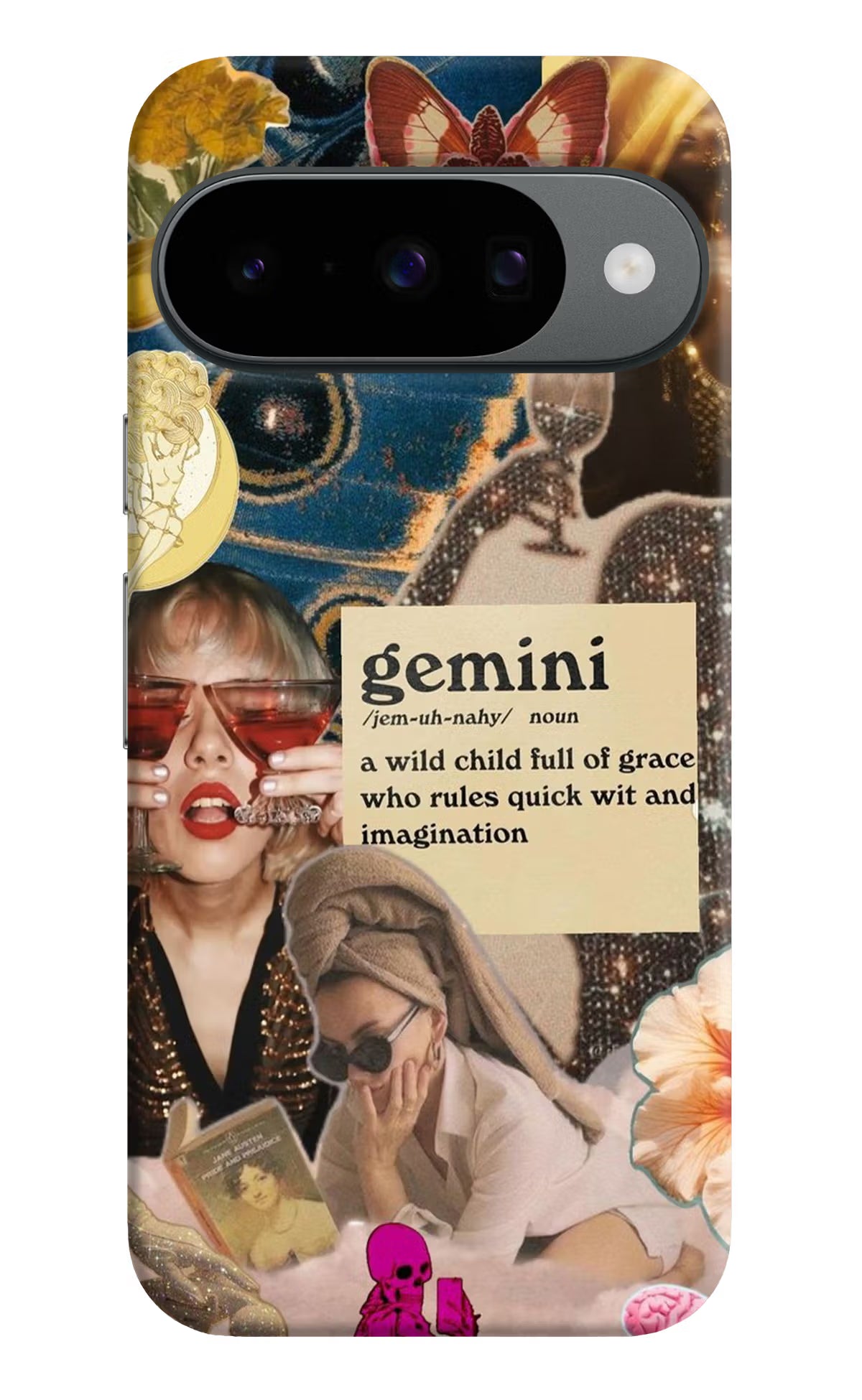 Gemini Zodiac Google Pixel 10 Hard Case Back Cover by Casekaro