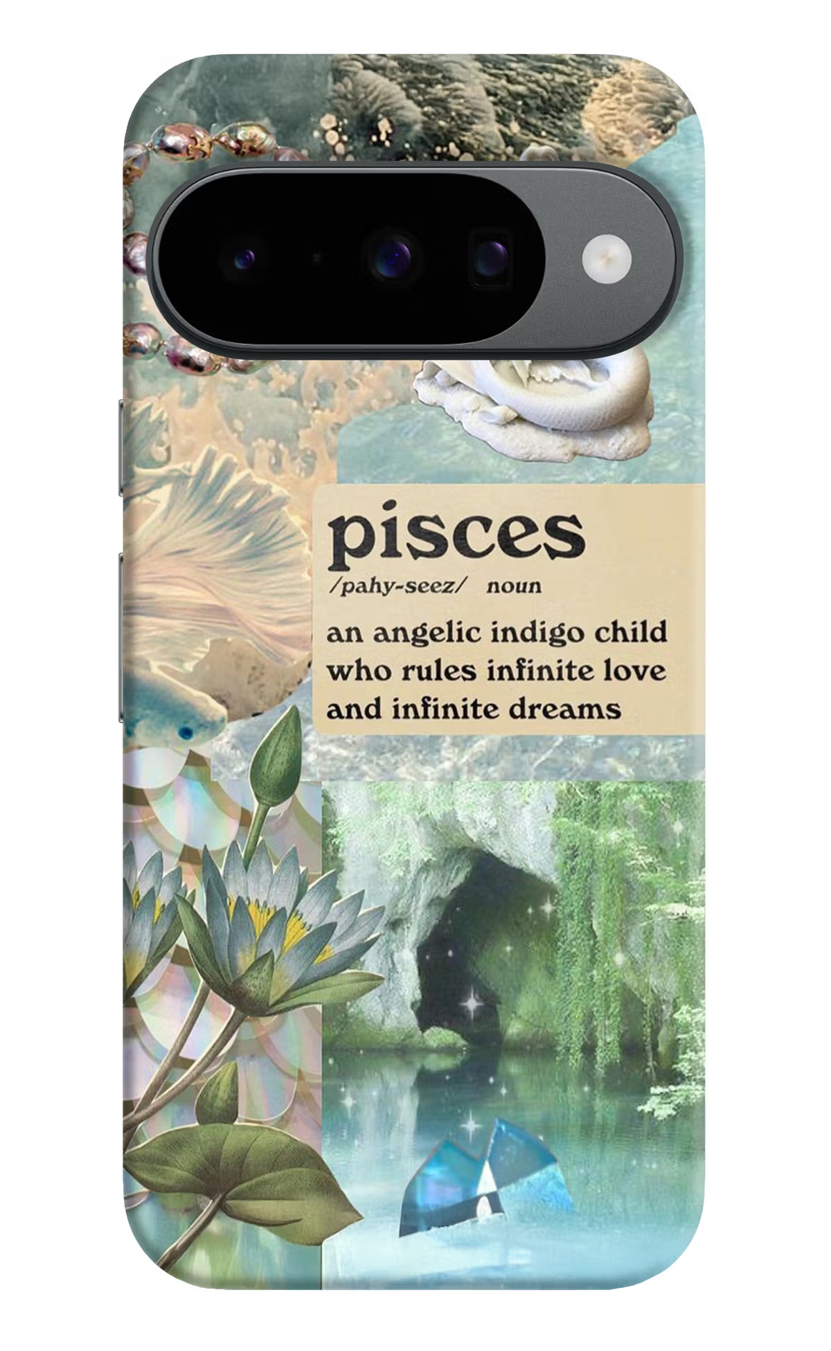 Pisces Zodiac Google Pixel 10 Hard Case Back Cover by Casekaro