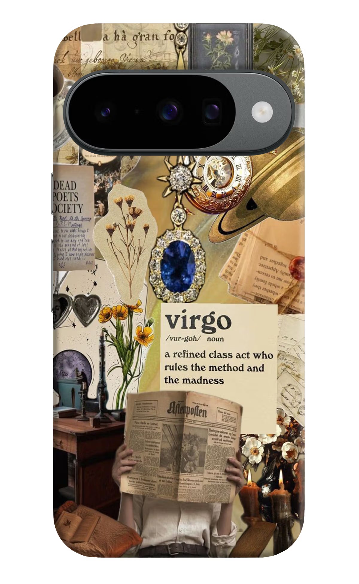 Virgo Zodiac Google Pixel 10 Hard Case Back Cover by Casekaro