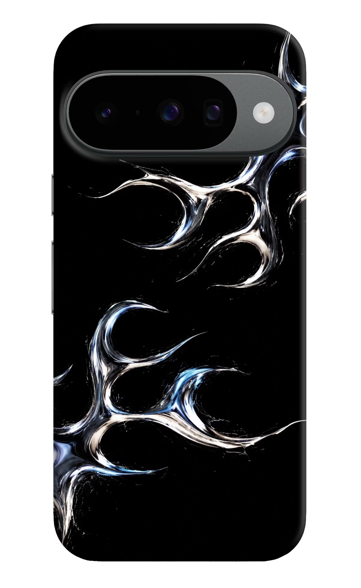 Chrome Tribal Google Pixel 10 Hard Case Back Cover by Casekaro