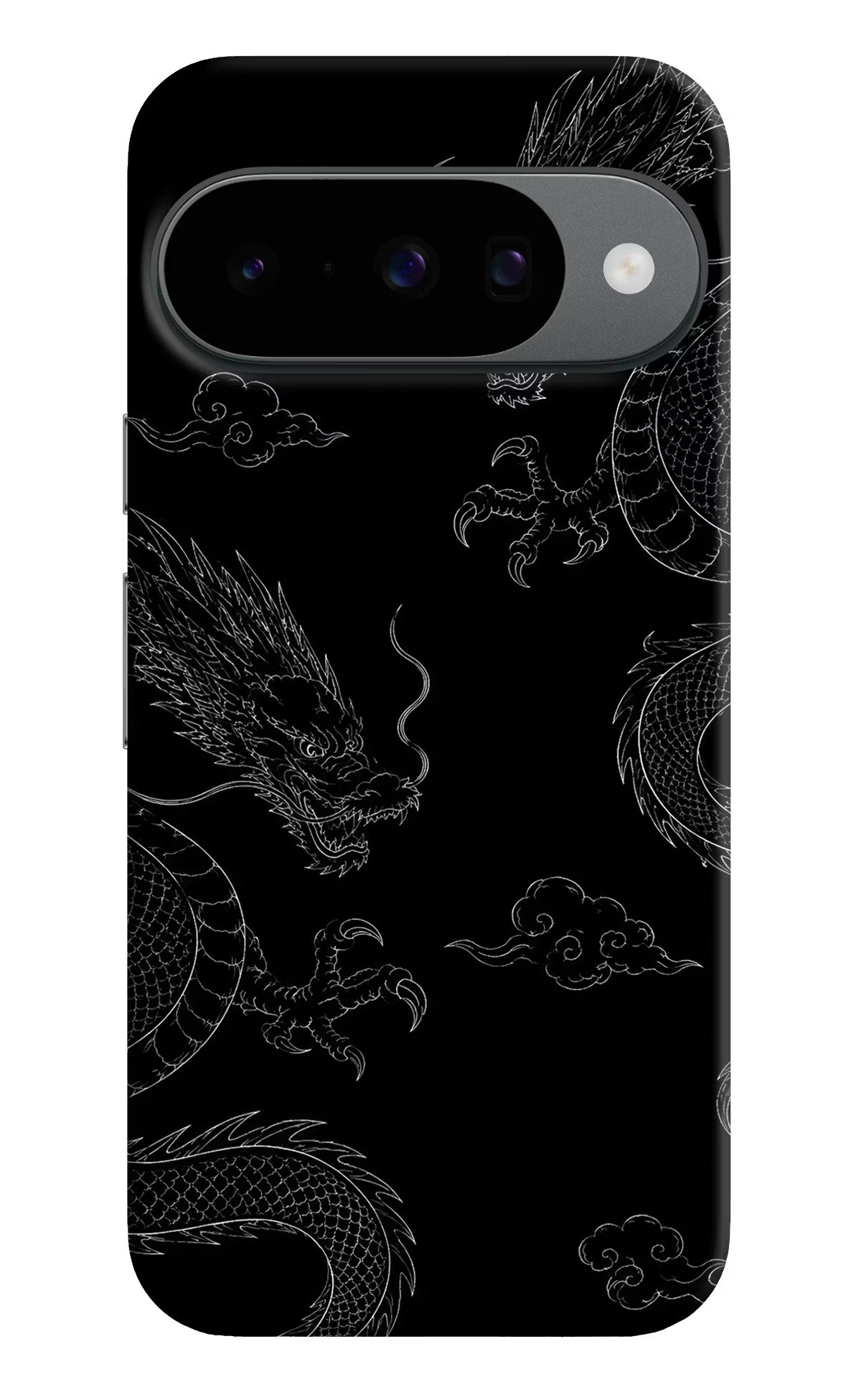 Twin Dragons Google Pixel 10 Hard Case Back Cover by Casekaro