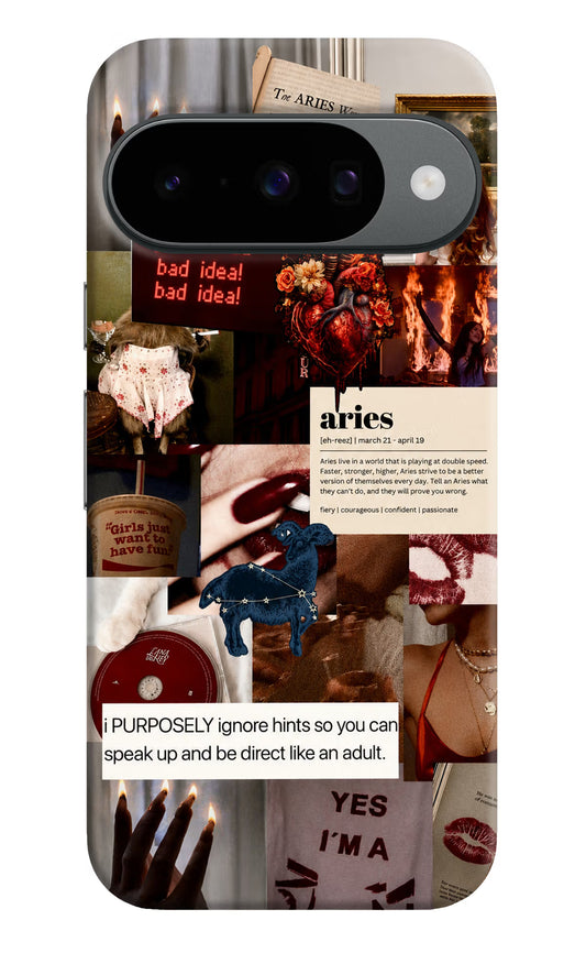 Zodiac Aries Google Pixel 10 Hard Case Back Cover by Casekaro