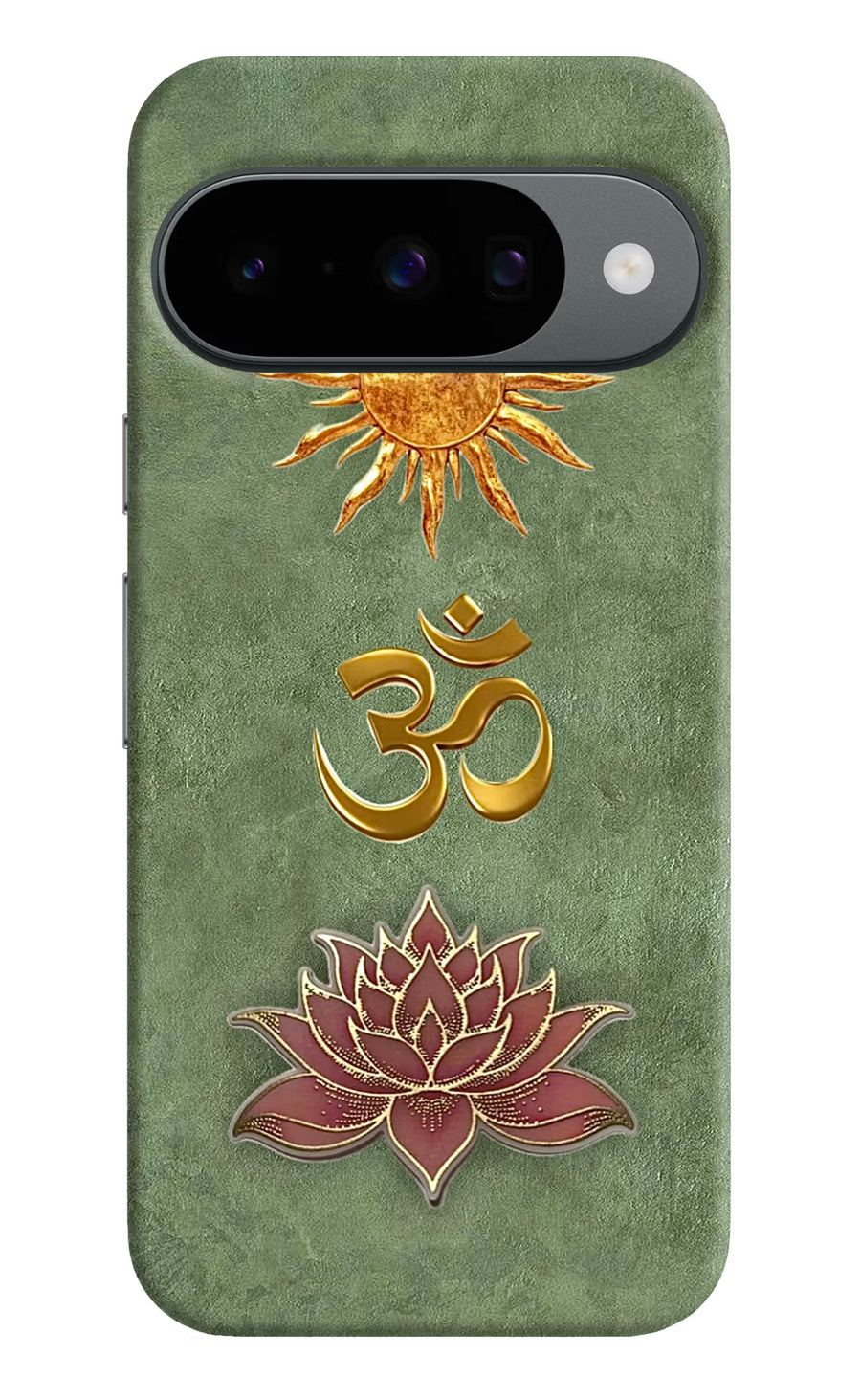 Om & Lotus Google Pixel 10 Back Cover, Hard case