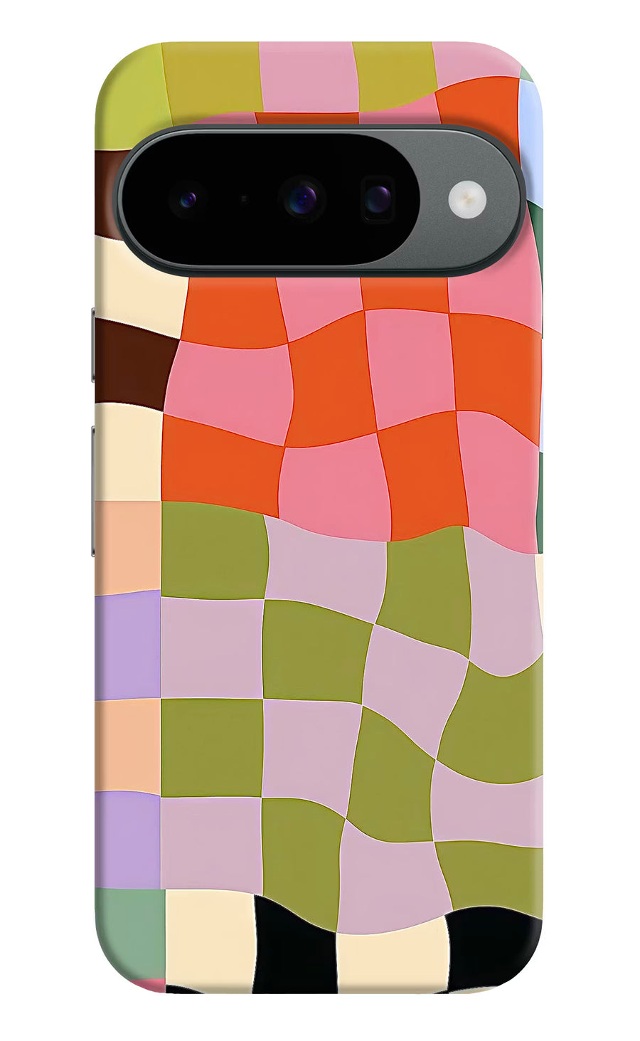 Wavy Grid Google Pixel 10 Back Cover, Hard case