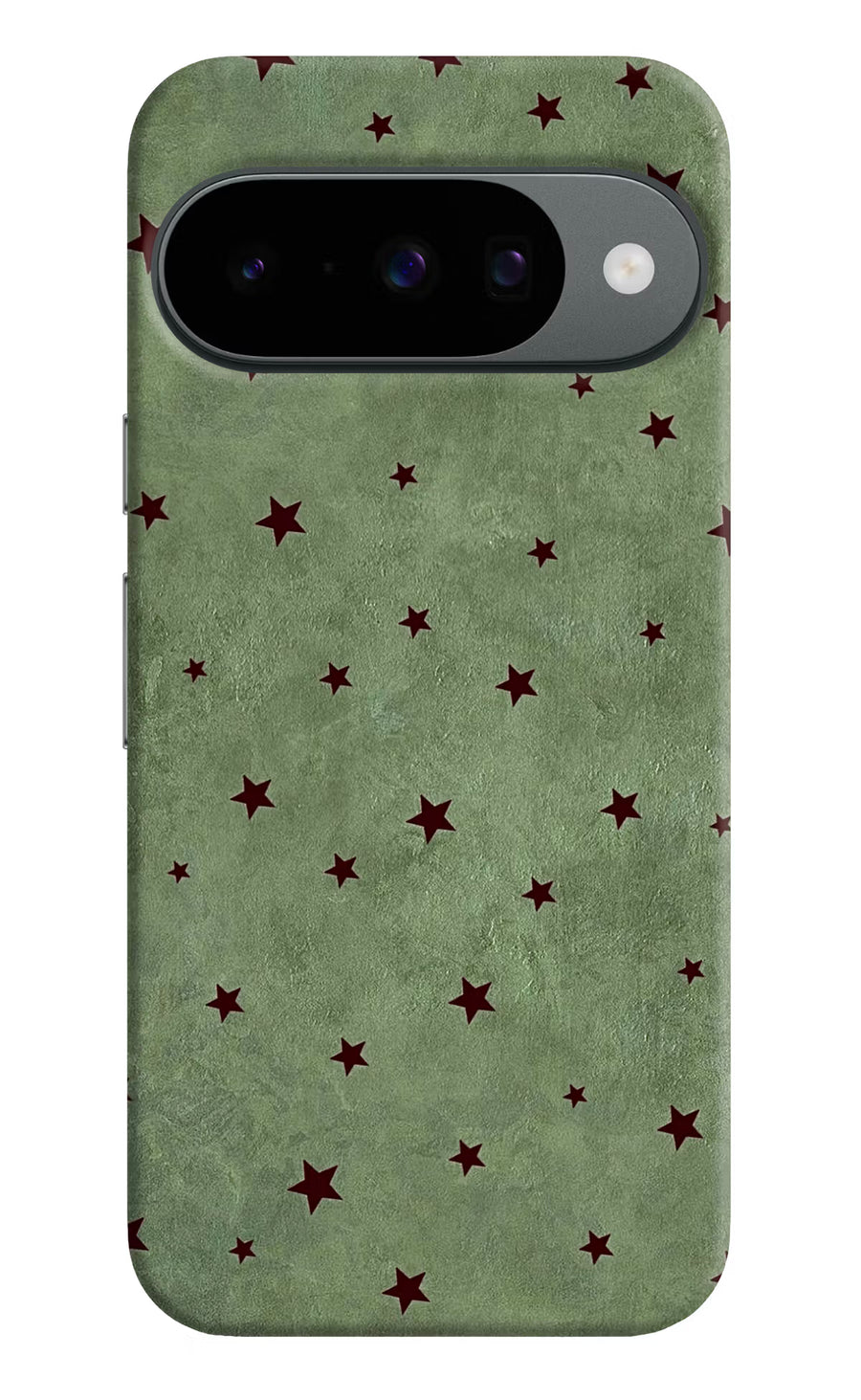 Green Stars Google Pixel 10 Back Cover, Hard case