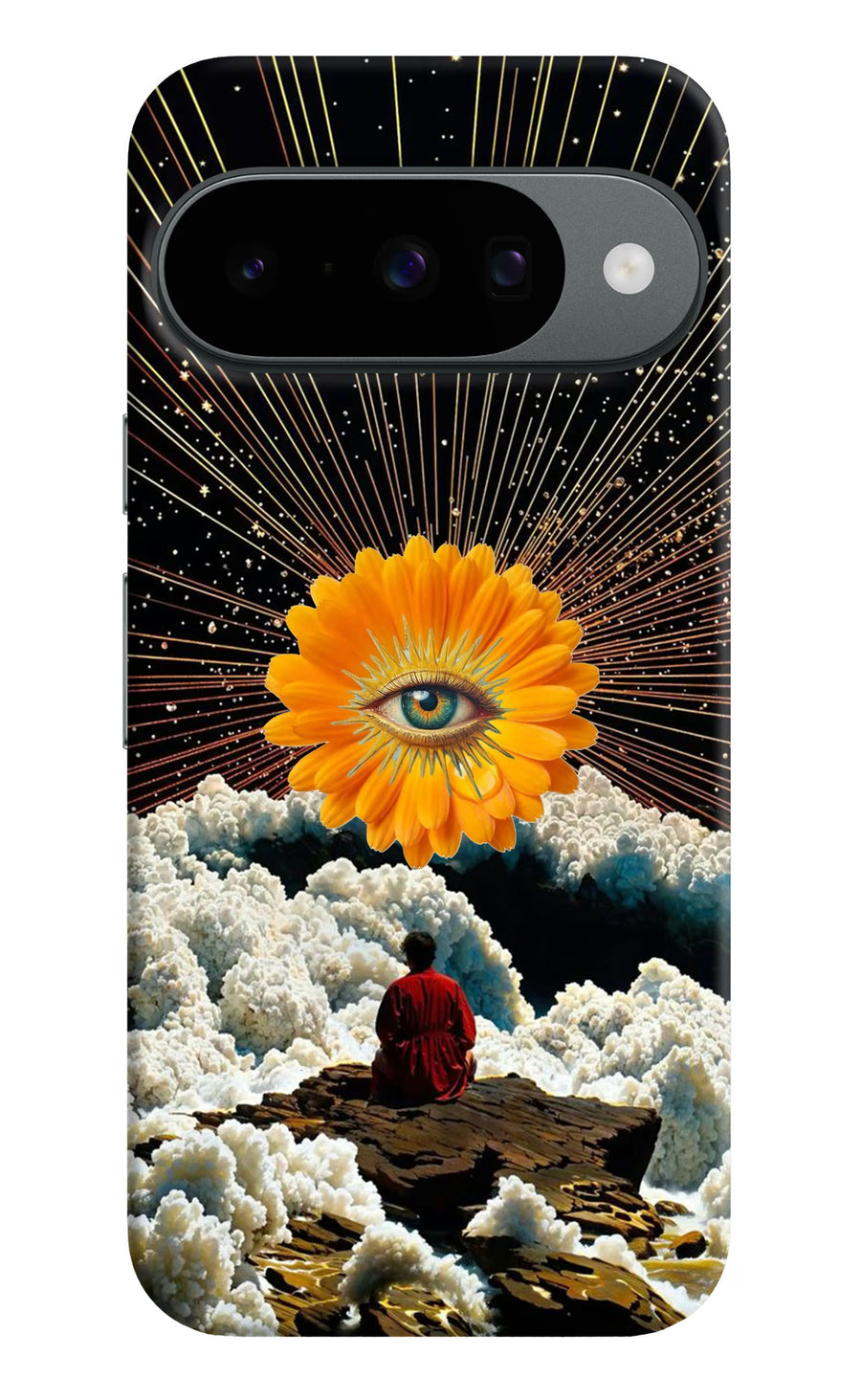 Cosmic Flower Google Pixel 10 Back Cover, Hard case