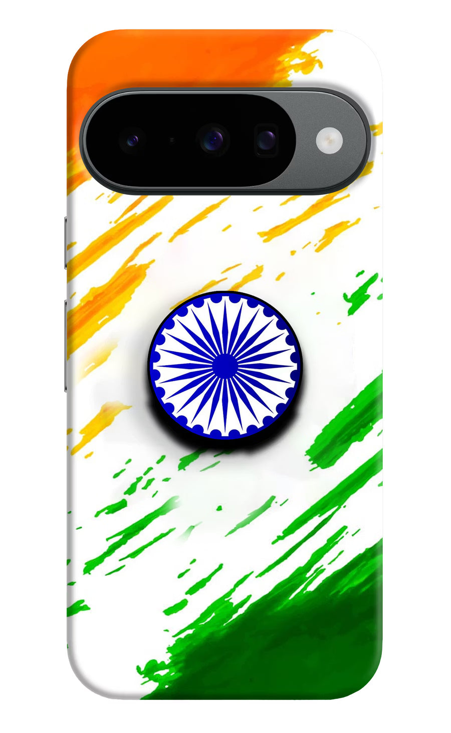 Indian Flag Ashoka Chakra Google Pixel 10 Pop Case, Hard case