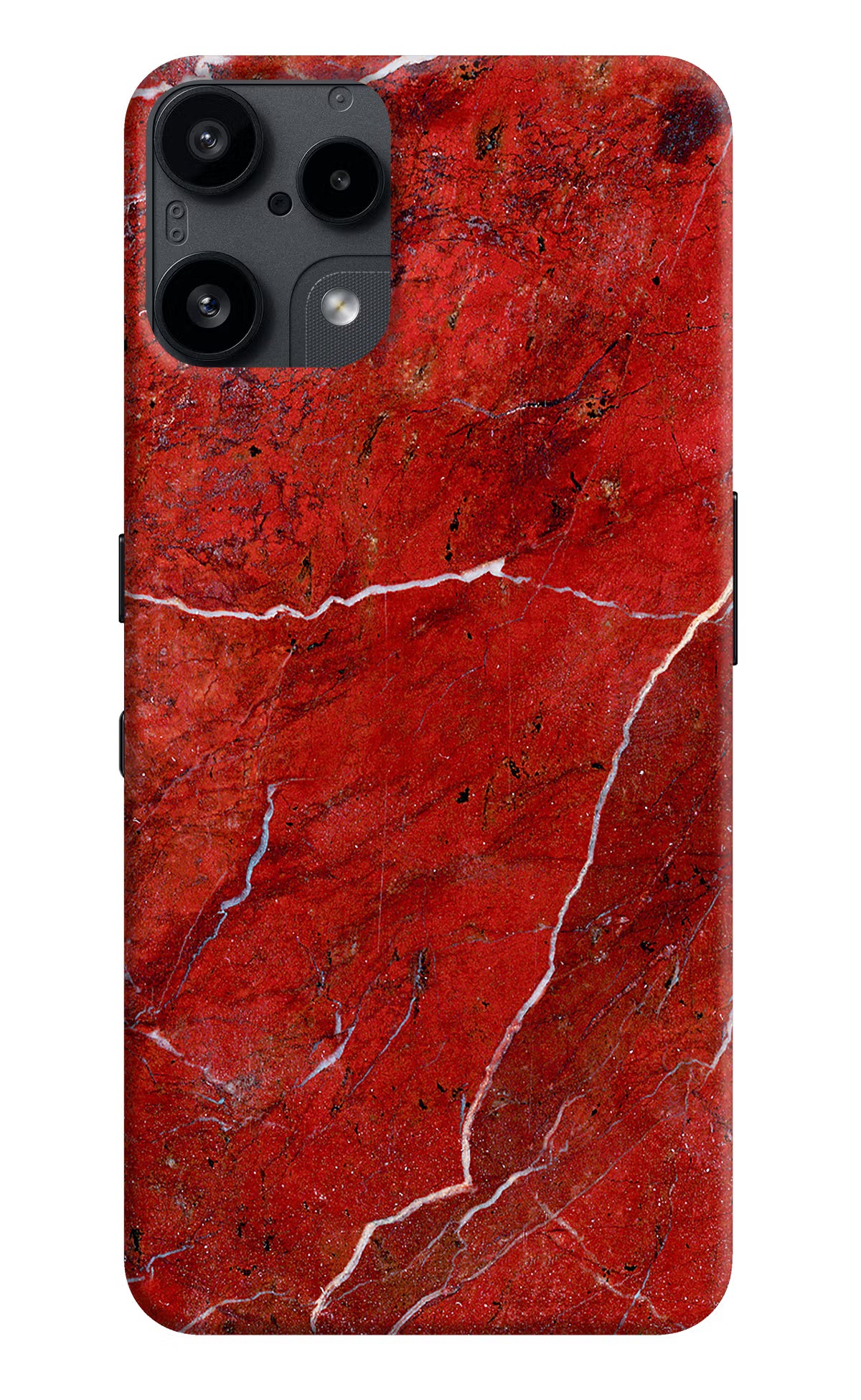 Red Marble Design Nothing Phone 3A Lite Back Cover