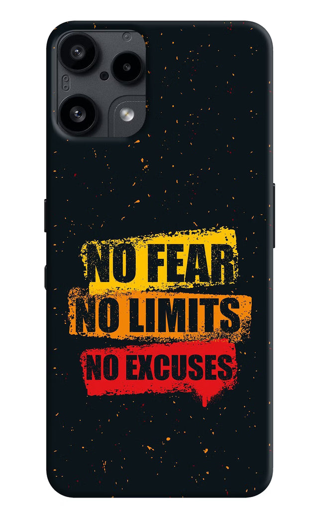 No Fear No Limits No Excuse Nothing Phone 3A Lite Back Cover