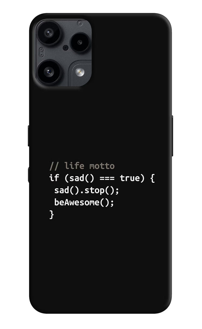 Life Motto Code Nothing Phone 3A Lite Back Cover