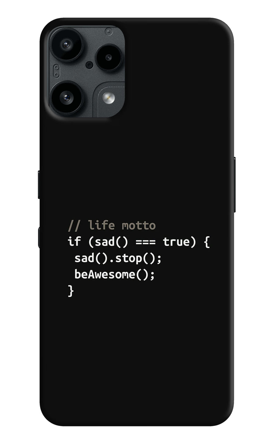 Life Motto Code Nothing Phone 3A Lite Back Cover, Hard case