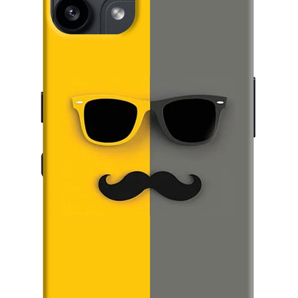 Sunglasses with Mustache Nothing Phone 3A Lite Back Cover