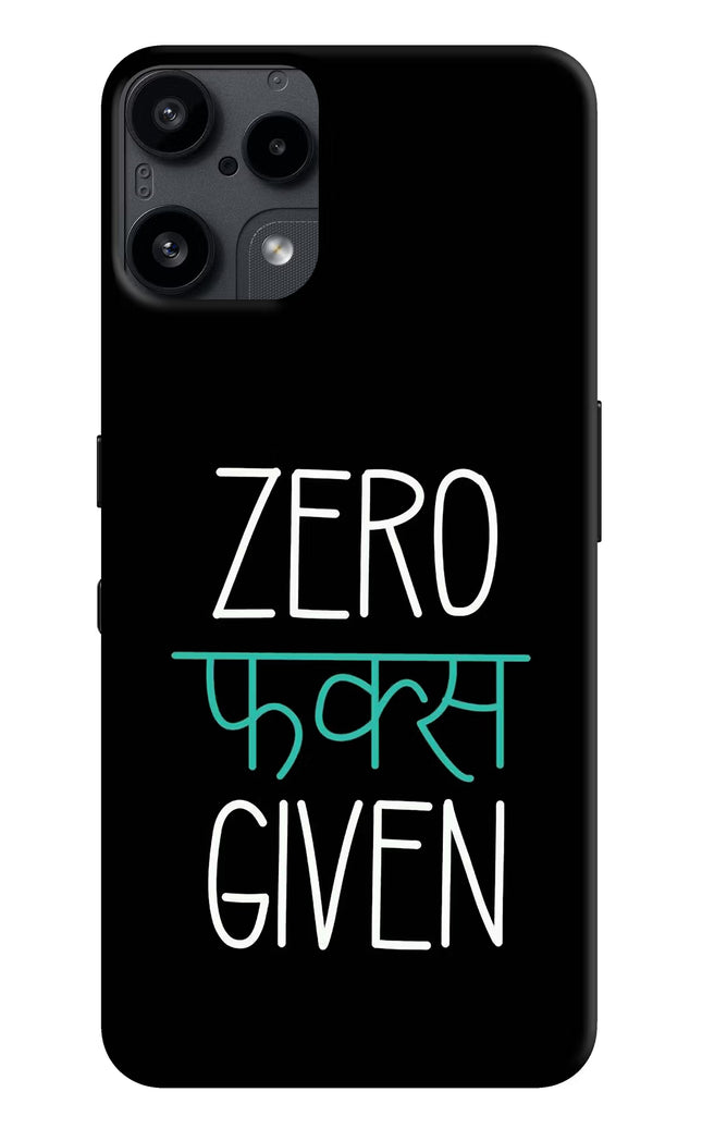 Zero Fucks Given Nothing Phone 3A Lite Back Cover