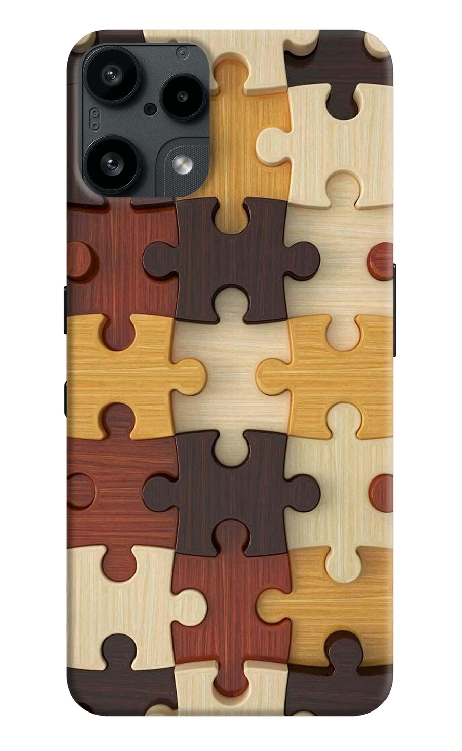 Wooden Puzzle Nothing Phone 3A Lite Back Cover, Hard case