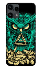 Green Owl Nothing Phone 3A Lite Hard Case Back Cover by Casekaro