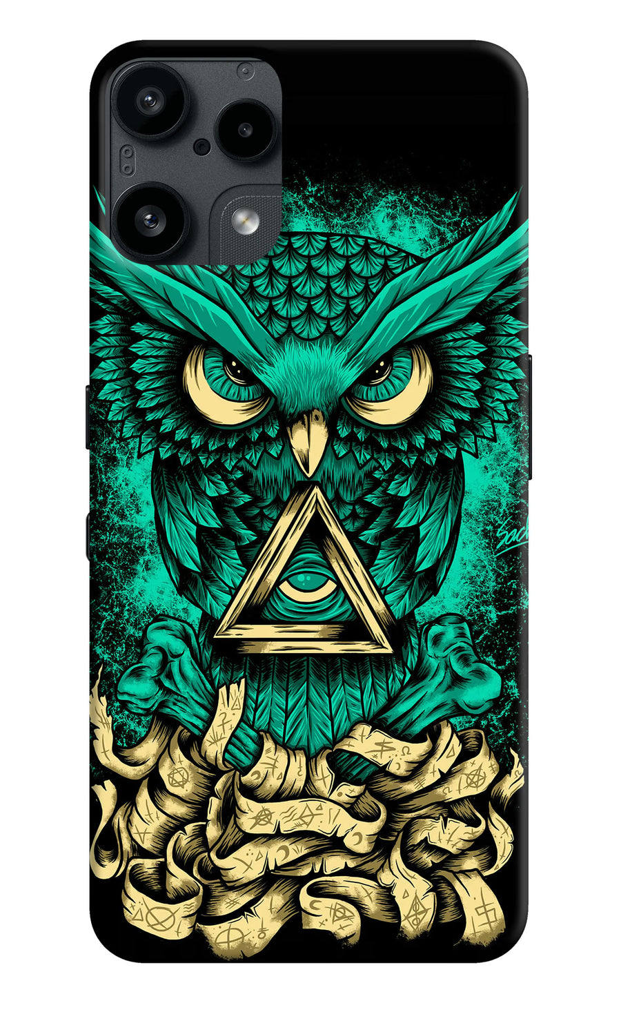 Green Owl Nothing Phone 3A Lite Back Cover, Hard case